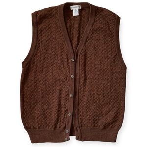 H. STOCKTON X ATLANTA Vintage Merino Wool Knit Waistcoat
